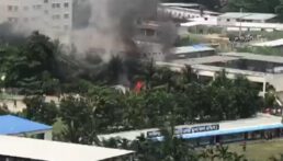 উত্তরায় প্রশিক্ষণ বিমান বিধ্বস্ত